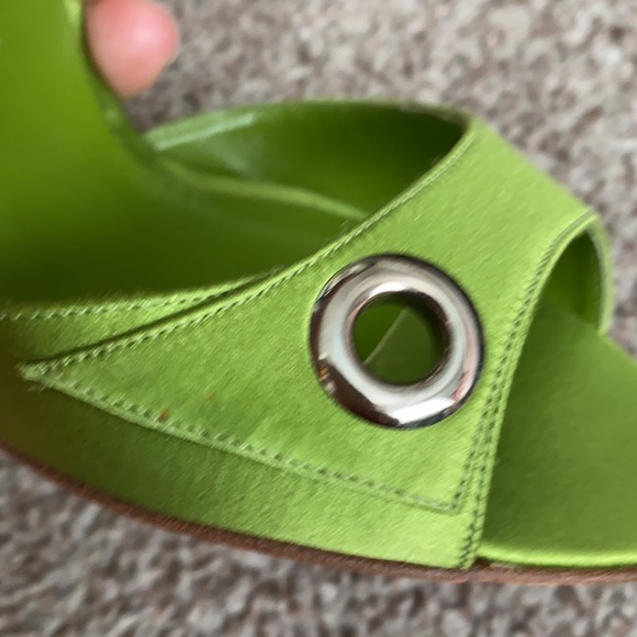 MANOLO BLAHNIK SATIN HEELS - Picture 12 of 14